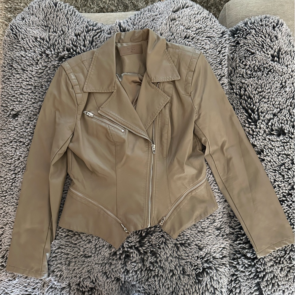 Blank NYC Tan Leather Jacket